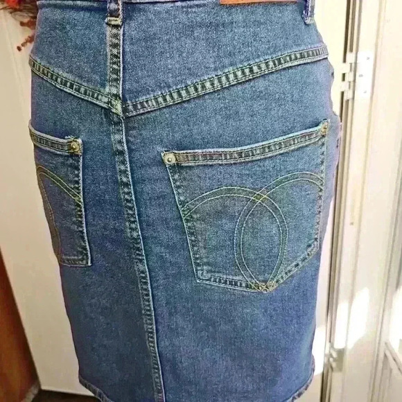 Jordache vintage jean skirt high waist size 25 - Picture 4 of 6
